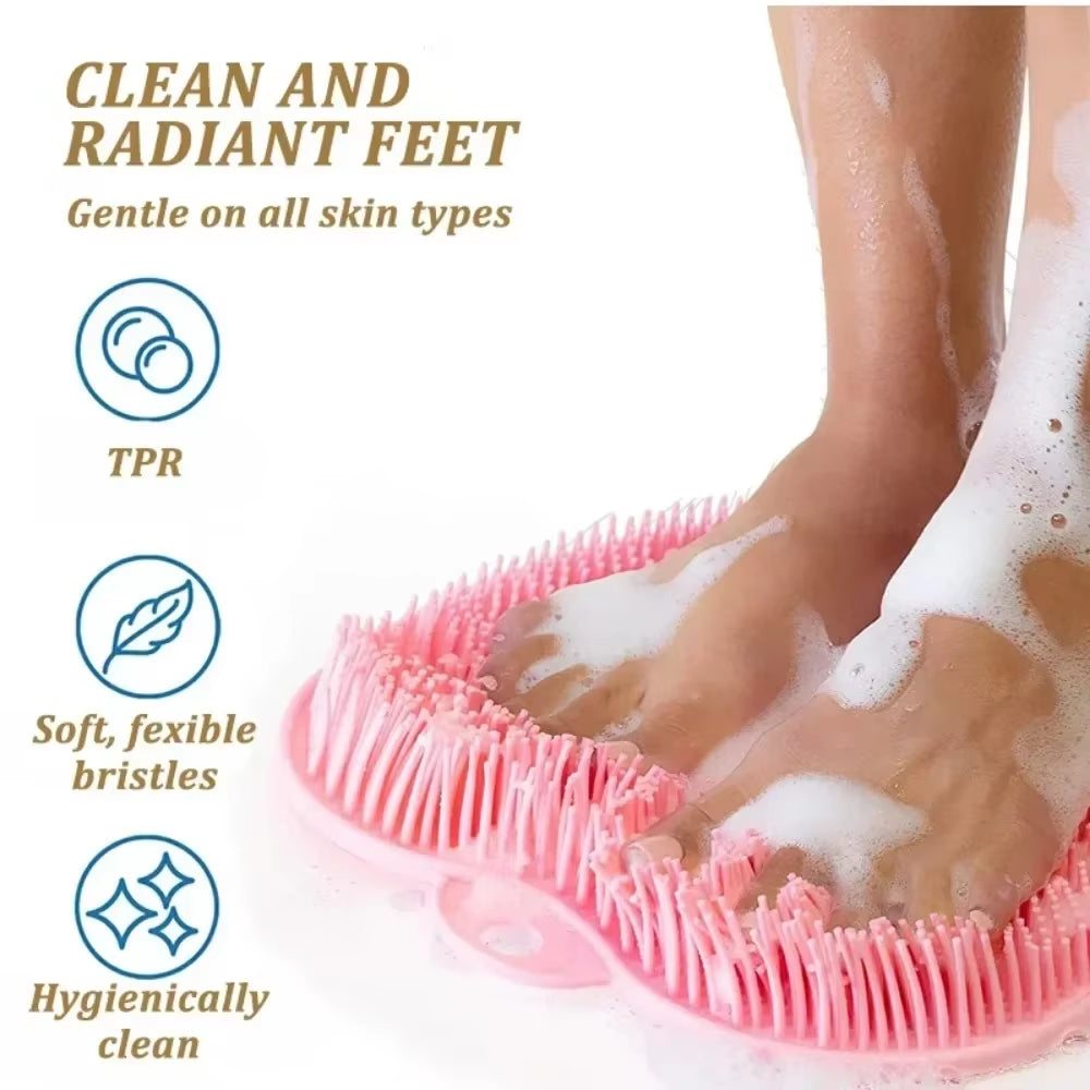 Ultimate Spa-Style Exfoliating Shower Mat – 5-in-1 Silicone Scrubbing & Massaging Solution